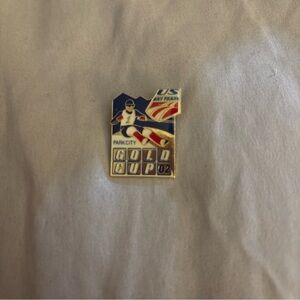 United States Olympic Ski Team Pin Park City Gold Cup 02 Dannon